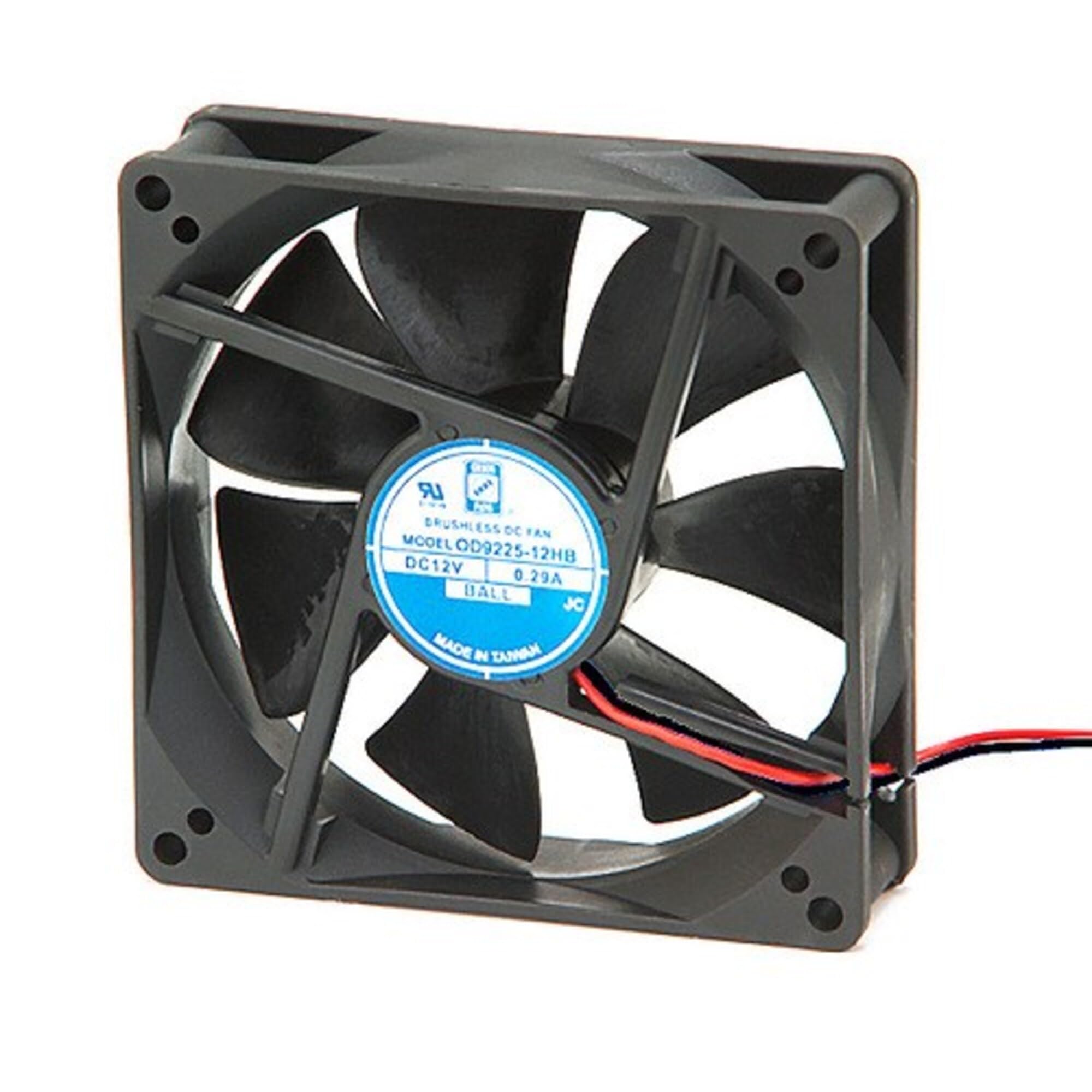 Orion OD9225-12MB MEDIUM Speed (2400 RPM) 3.62" 12VDC Square Muffin Fan. Priced Per Each