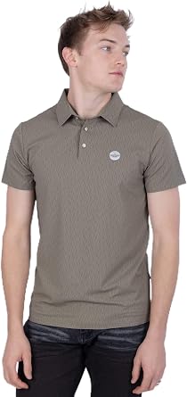 Barabas Mens Solid Color Textured Premium Stretch Polo Shirts 5P10