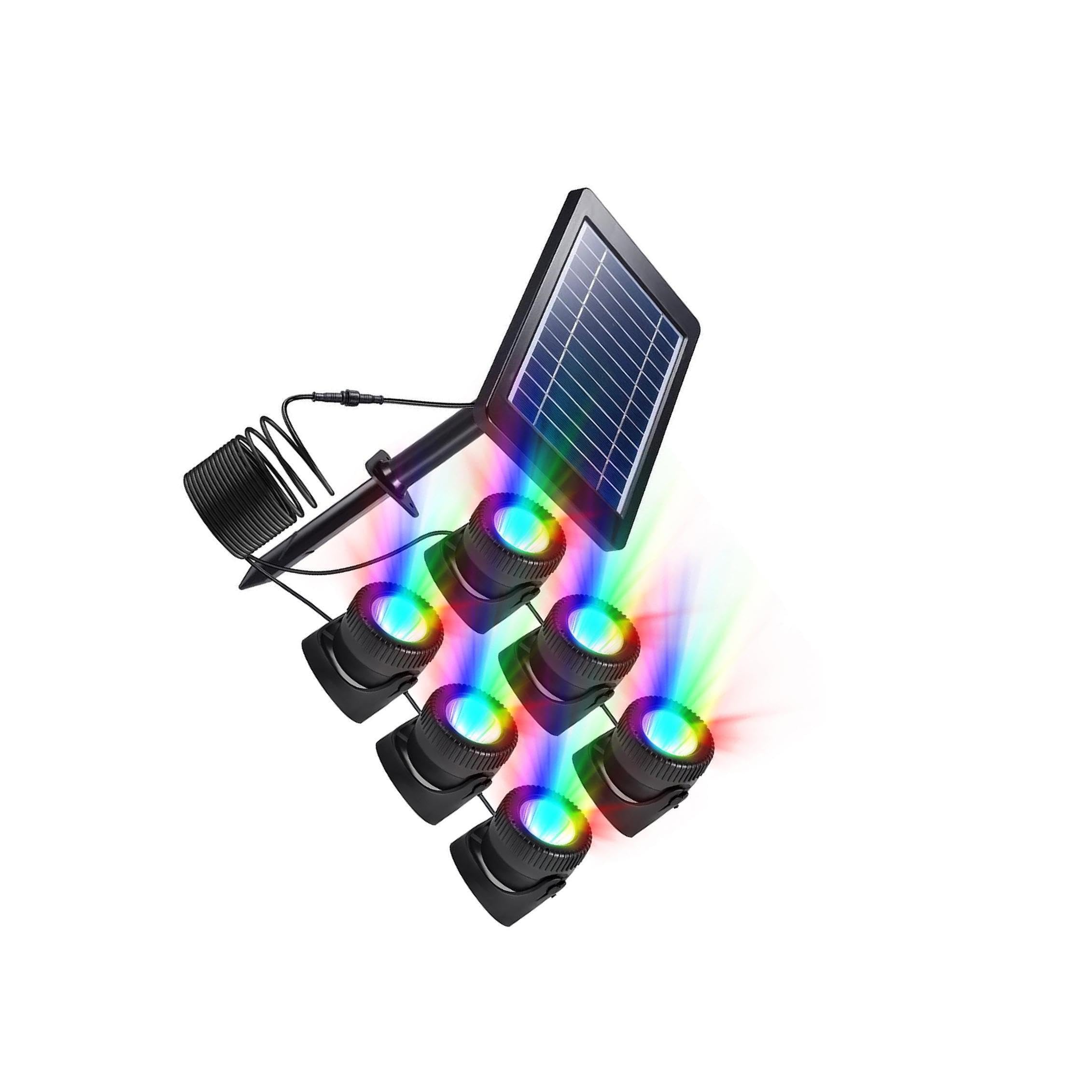 Le luci per laghetti ad energia solare IP68, resistenti e impermeabili, illuminano stagni e giardini, migliorando magnificamente l'atmosfera acquatica. Luce solare per