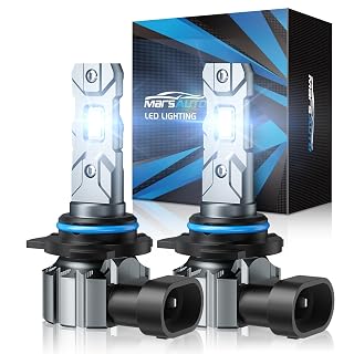 Marsauto 9012 LED Headlight Bulbs, 900% Super Bright, Real 1:1 Design 9012/HIR2 LED Bulbs, 6000K Cool White Halogen Replacement, 3 Mins Plug and Play, IP68, Pack of 2 - Amazon product rated Grade A