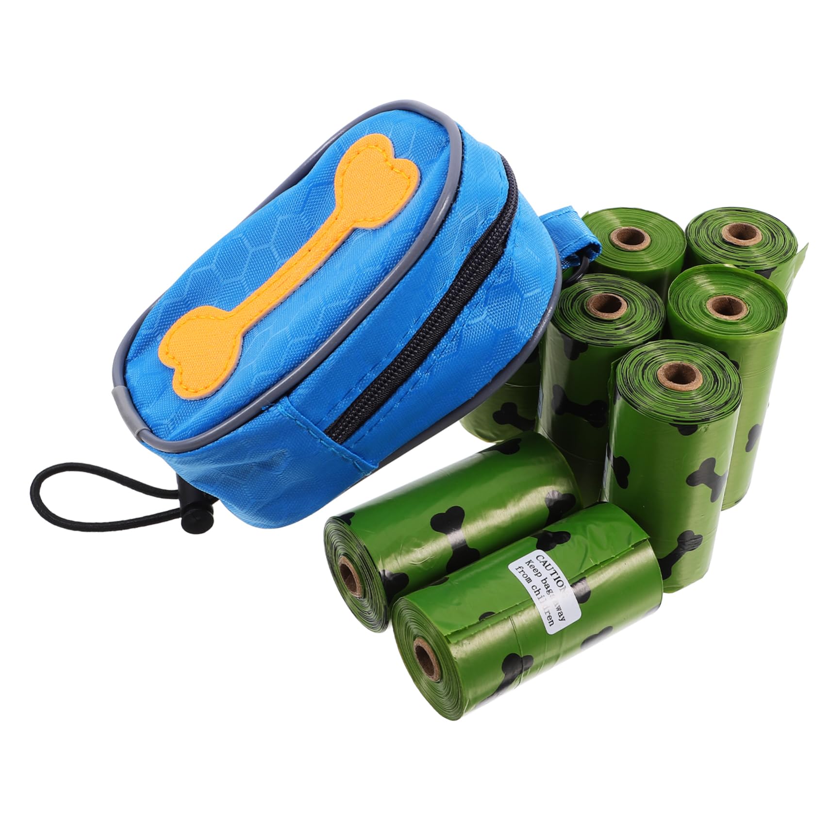 Toyvian 8rollos Bolsa Dispensadora Para Excrementos De Mascotas Con Bolsas Para Perros Accesorio Para
