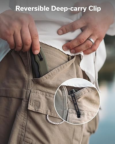 Miniatura 5 de CIVIVI Praxis Navaja de bolsillo C803F Negro, Negro lavado a la piedra, Azul / Patchwork, Verde OD, naranja/fiesta de bloques, Bronceado