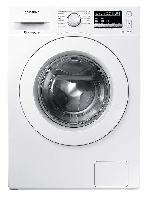 Samsung 7.0 Kg Inverter Fully-Automatic Front Loading Washing Machine (WW71J42E0KW/TL, White)