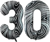 Vista 237 de GOER Globos con el número 80 para decoraciones de fiesta de cumpleaños número 80, globos de helio de aluminio jumbo de 42 pulgadas para 80 Oro rosa