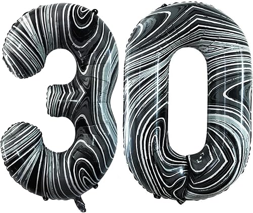 Miniatura 363 de GOER Globos con el número 40 para decoraciones de fiesta de cumpleaños número 40, globos de helio de aluminio jumbo de 42 pulgadas para 40