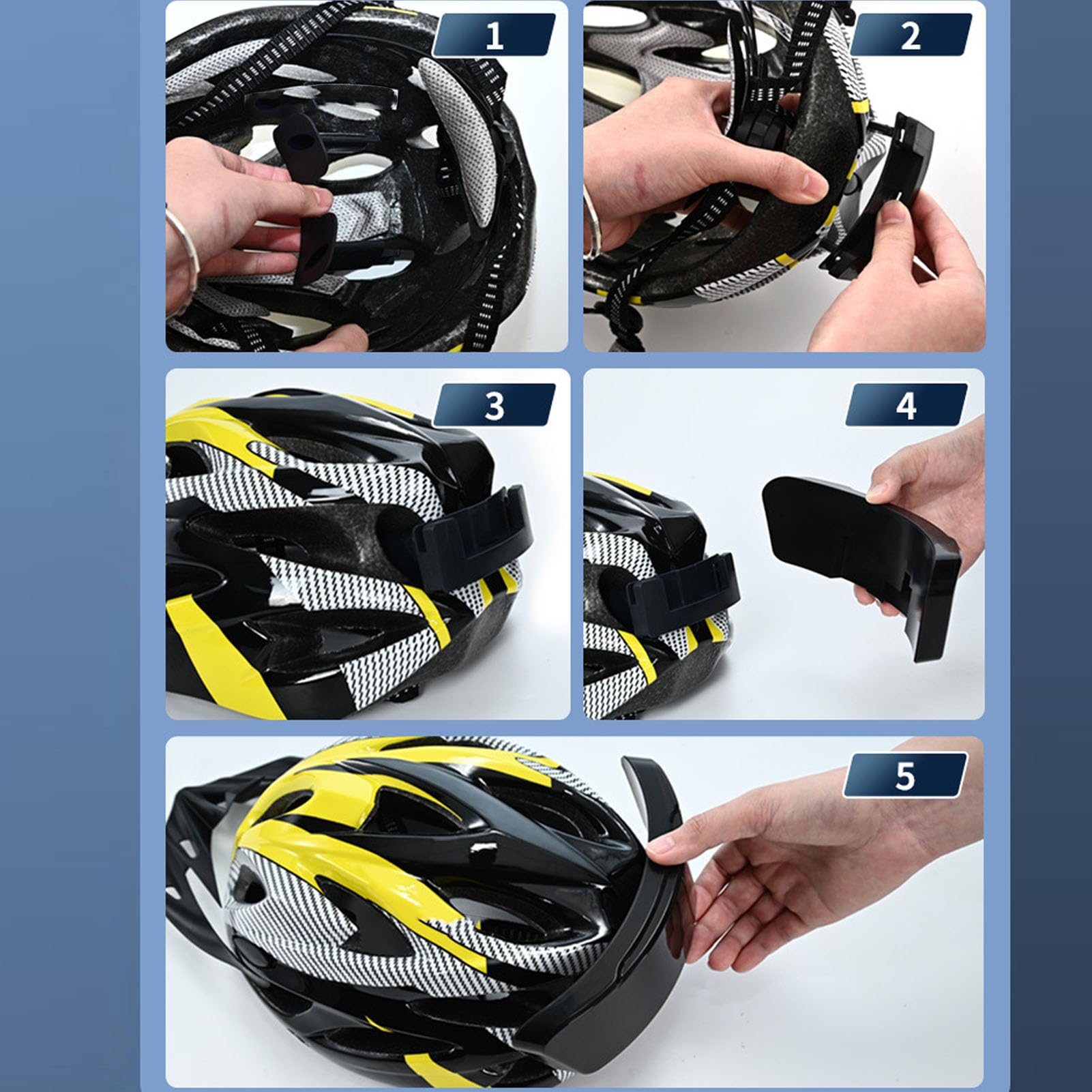 Kit de lumière LED sans Fil pour Casque de Moto, contrôle par Application Bluetooth, lumière Froide colorée pour l'équitation de Nuit, Cyclisme, Ski, matériau PVC Solide