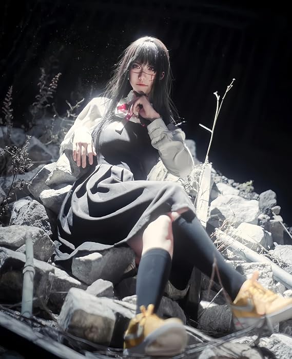 NoutoDenzi Cosplay Costume, Rez Cosplay, Makima, Akiko Hayakawa, Power, Kobune Toyama, Himeno, Misato Mitaka, Quanxi, Angel of Evil Cosplay Suit, Casual Clothes, Anime, Halloween, School Festival