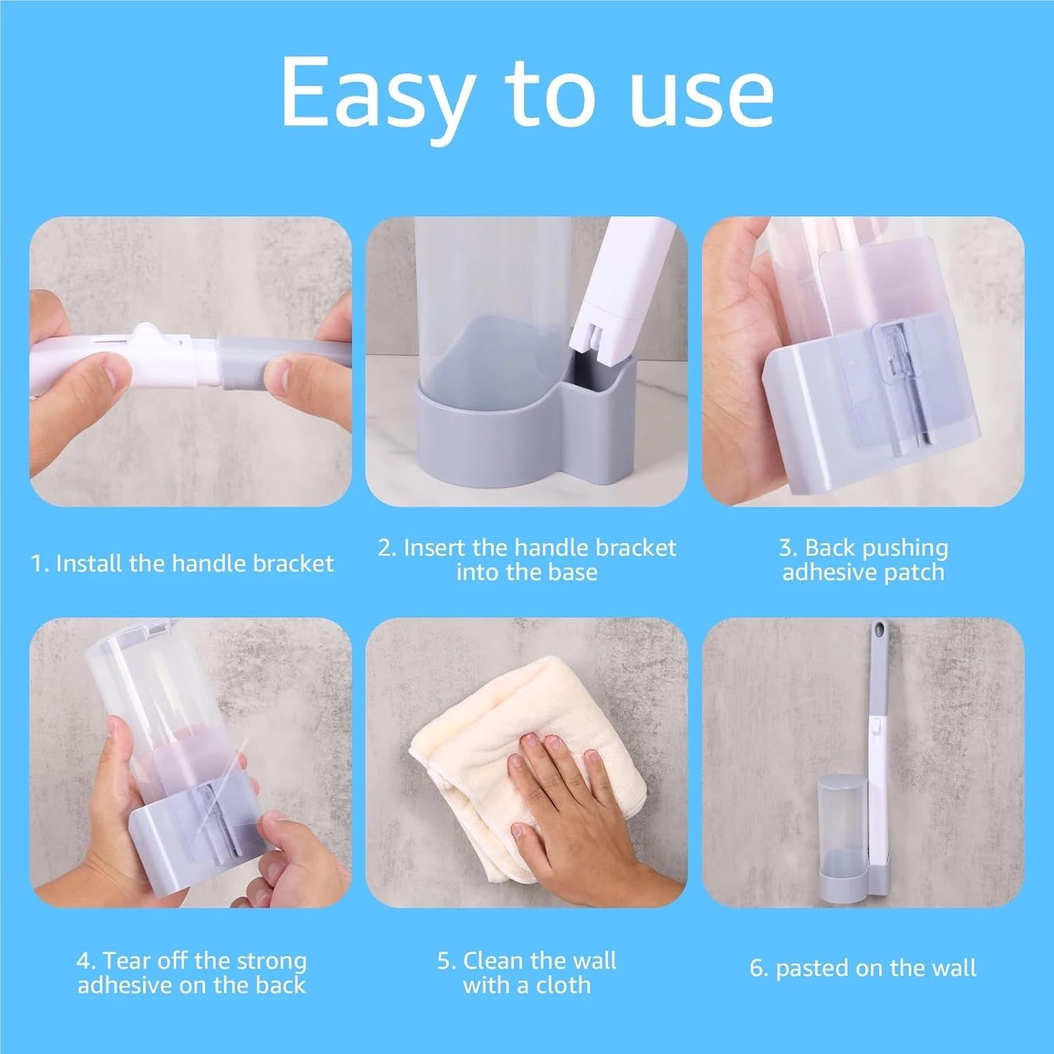 Disposable Toilet Brush Refills 48 PCS Clean Tool Bathroom Cleaning Sponge with Replacement Head Kit Wc Accessories