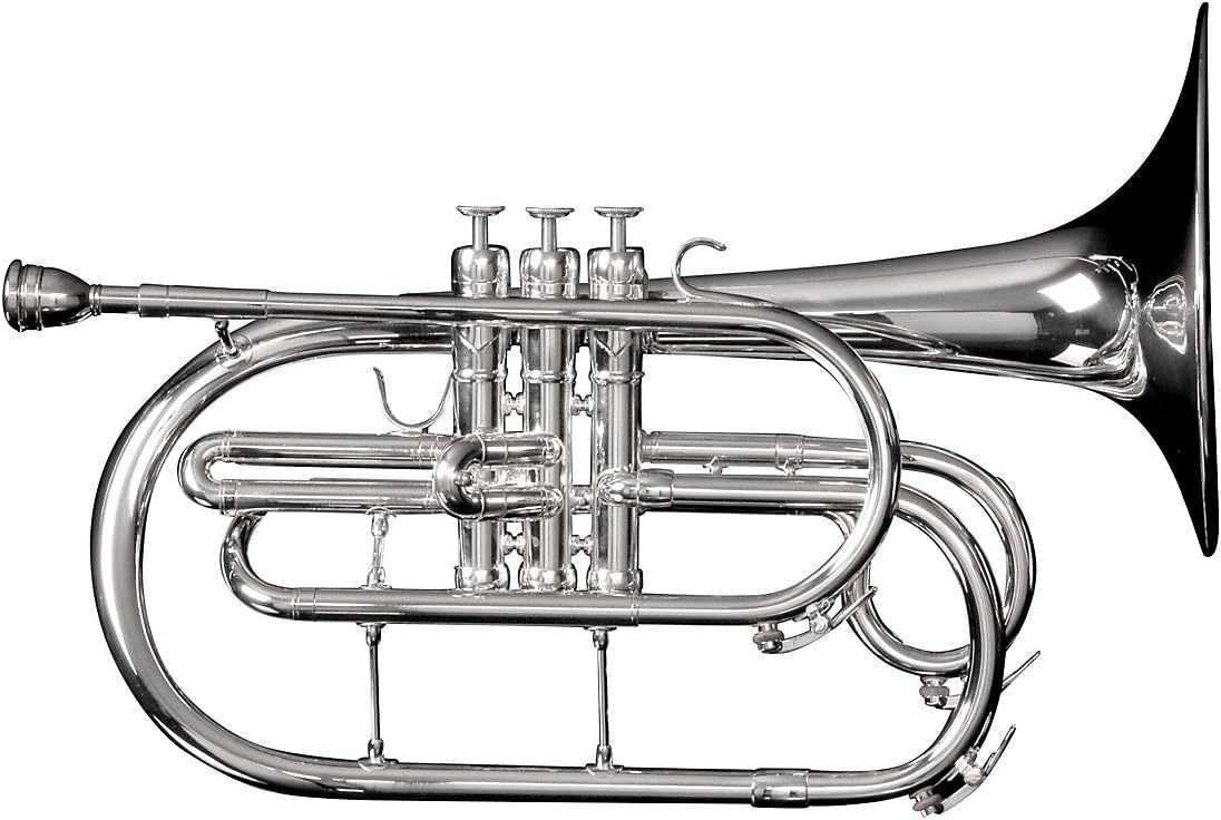 Adams Marching Mellophone w/case, Silver (MM1S) Musical