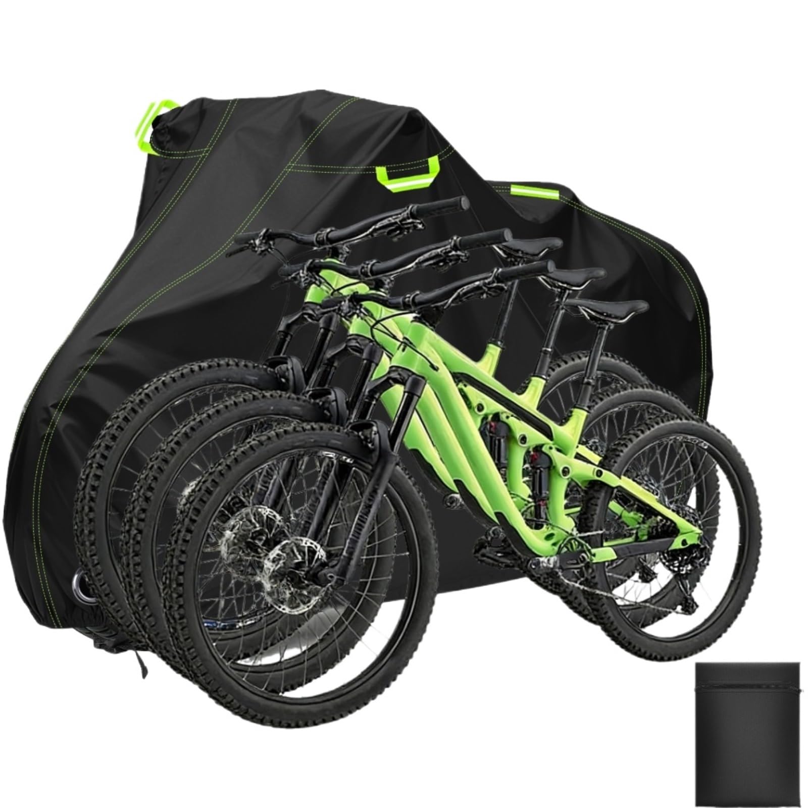 Bike Cover Waterproof Outdoor Bike Cover Outdoor Waterproof Bicycle For 1-3 Bikes Rain Snow Dust(M)