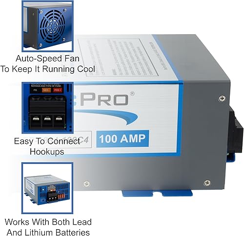 Miniatura 4 de RecPro Convertidor RV  Múltiples capacidades  Convertidor de potencia RV  Cargador de batería RV  120 VCA a 12 V CC  Rango de funcionamiento de 13 V