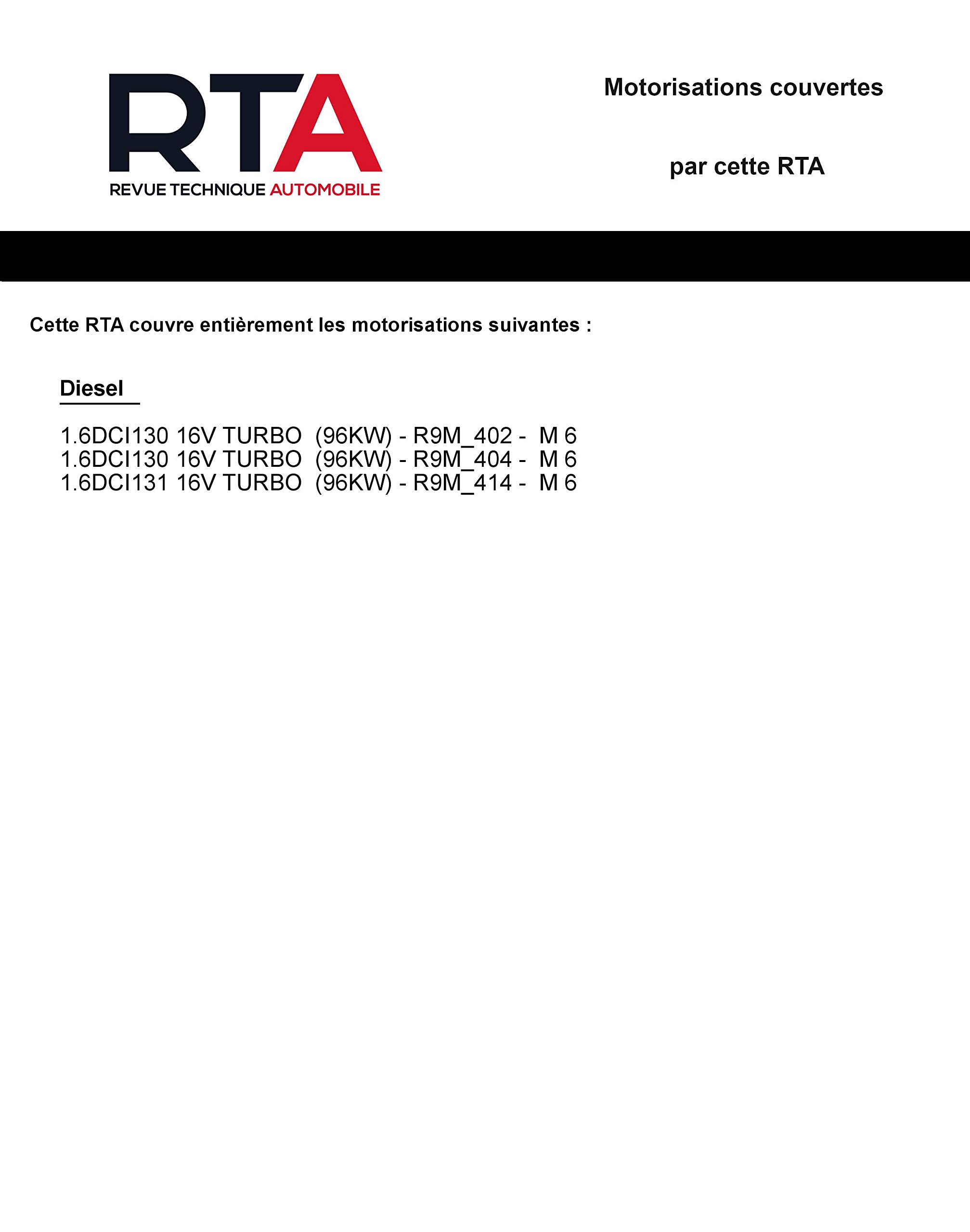 E.T.A.I - Revue Technique Automobile 818 SCENIC III PHASE 3 - 2013 - 2016