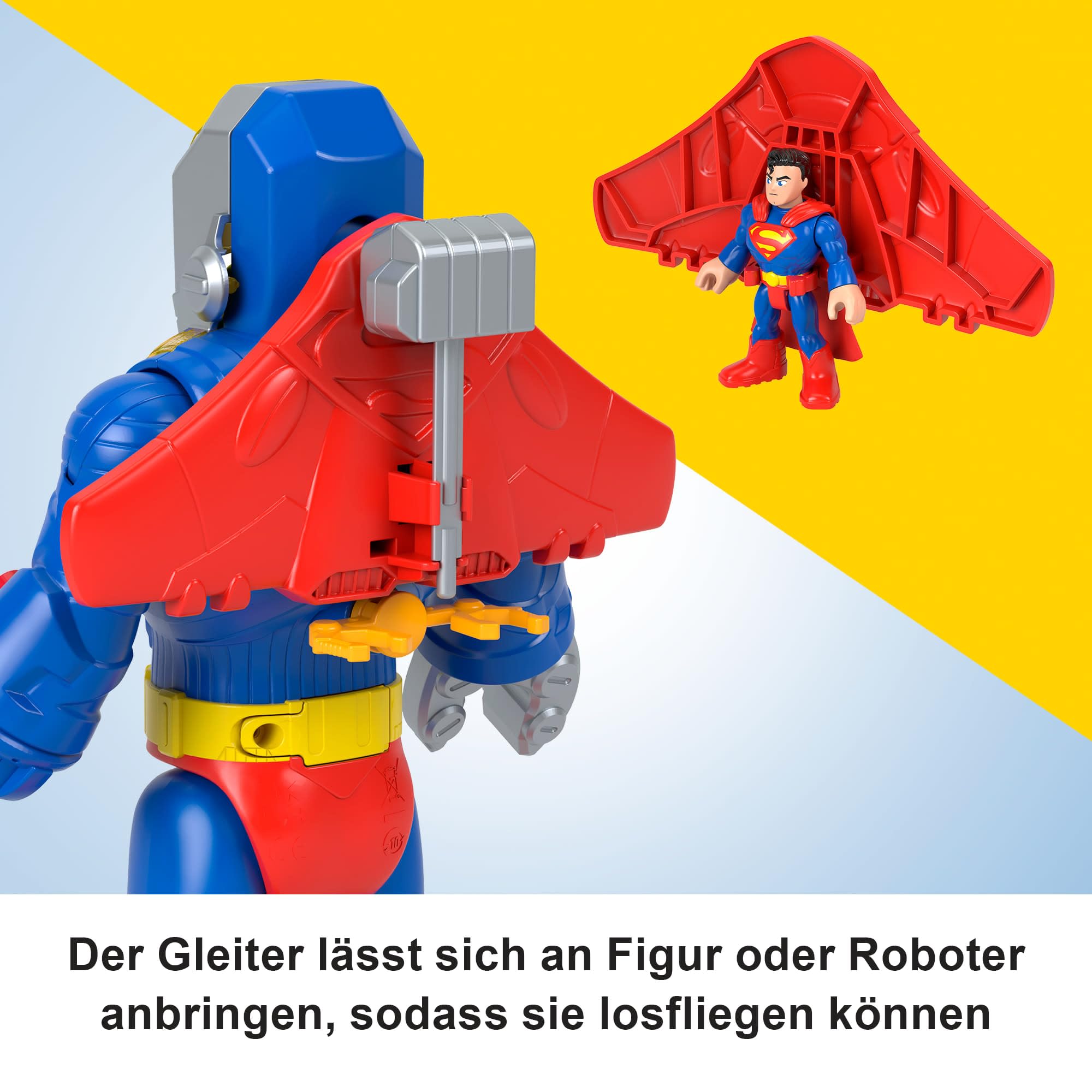 Imaginext DC Super Friends Superman XL Figur – 25 Cm Groß Mit Stoffumhang & Beweglichen Gelenken