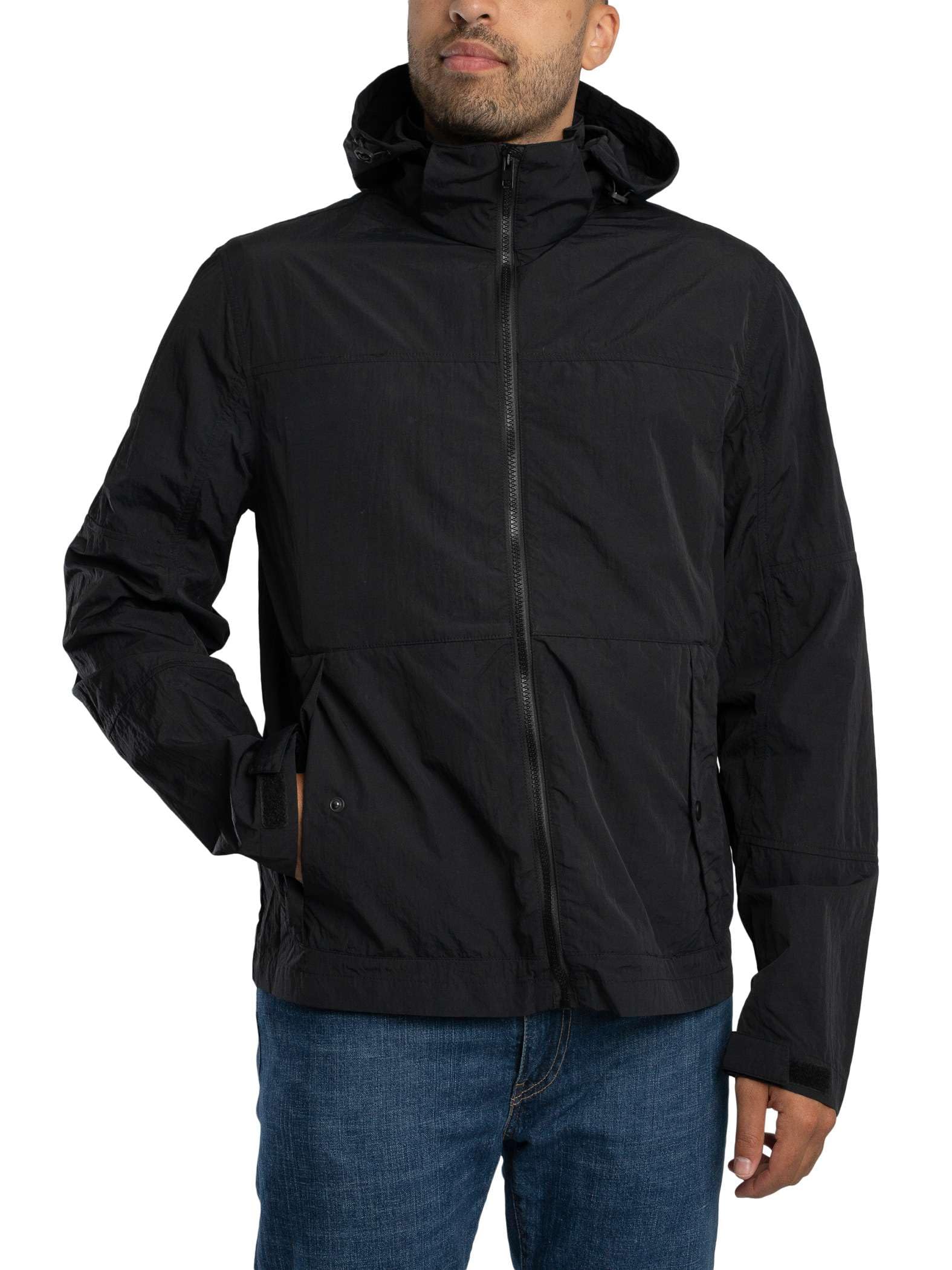 Lyle & Scott Men's Stow Away Jacket, Black Ice, L