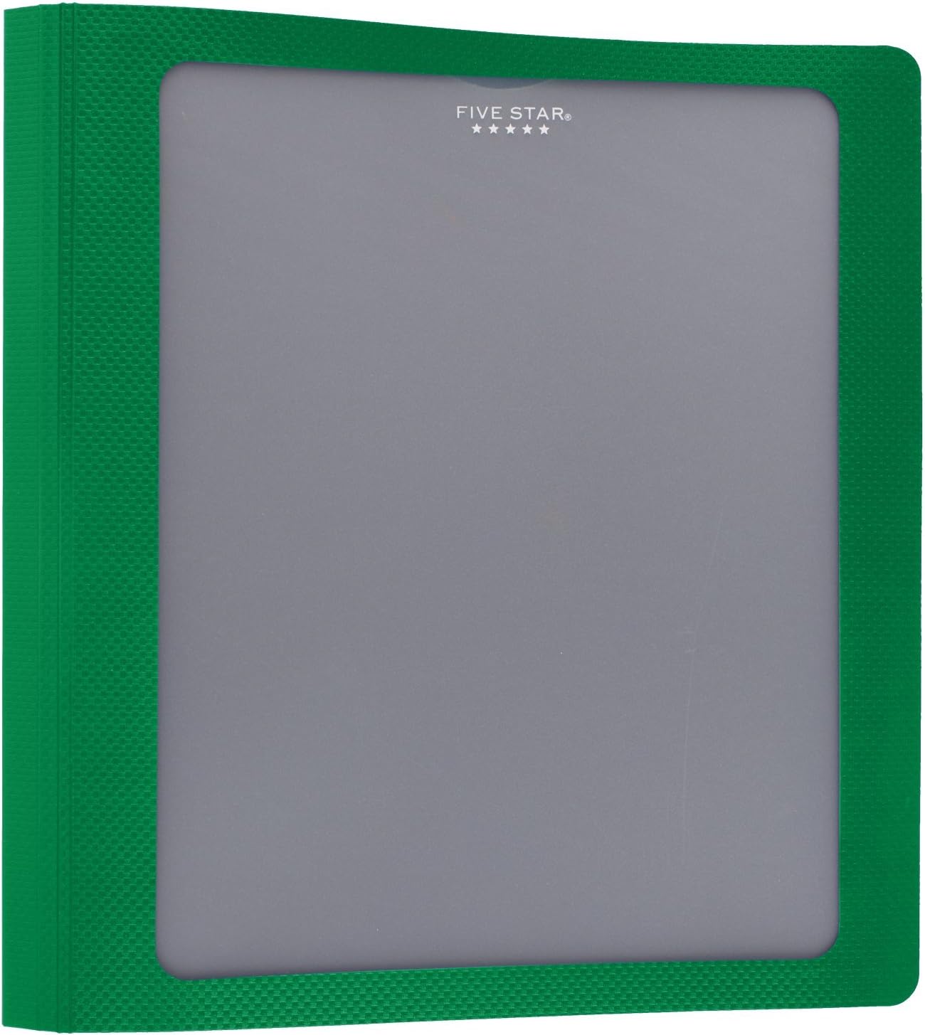 Five Star 1-1/2 Inch 3 Ring Binder, View Binder, Customizable Cover, Green (73367)