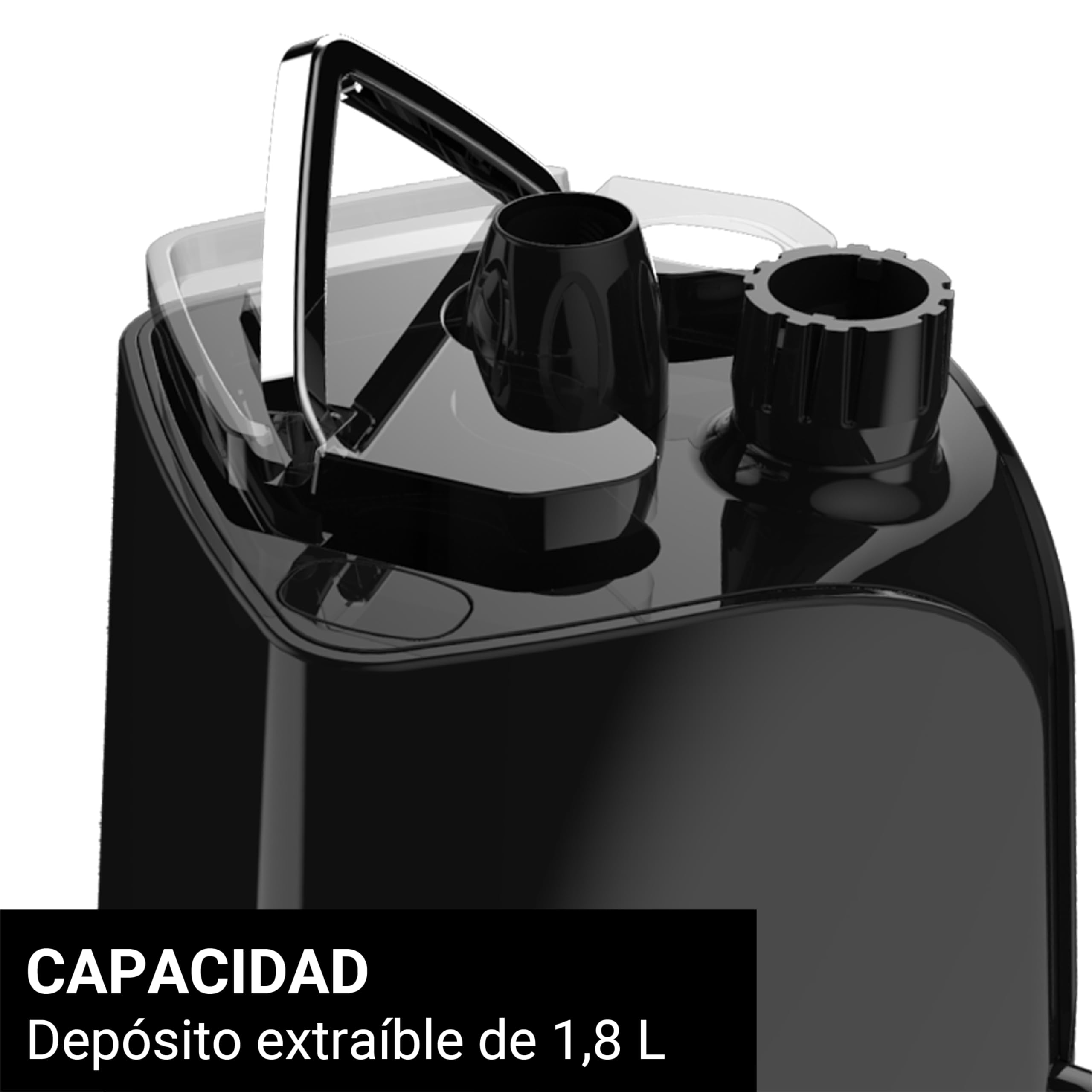 STEAMONE- Plancha de Vapor Vertical 1800W- Tanque de 1,8L- Fácil de Mover 4 Ruedas Motrices- Calentamiento 60s- Válvula Anti-Calcárea- Manguera Triple Protección Térmica- Cable 2m- Steamer H18B