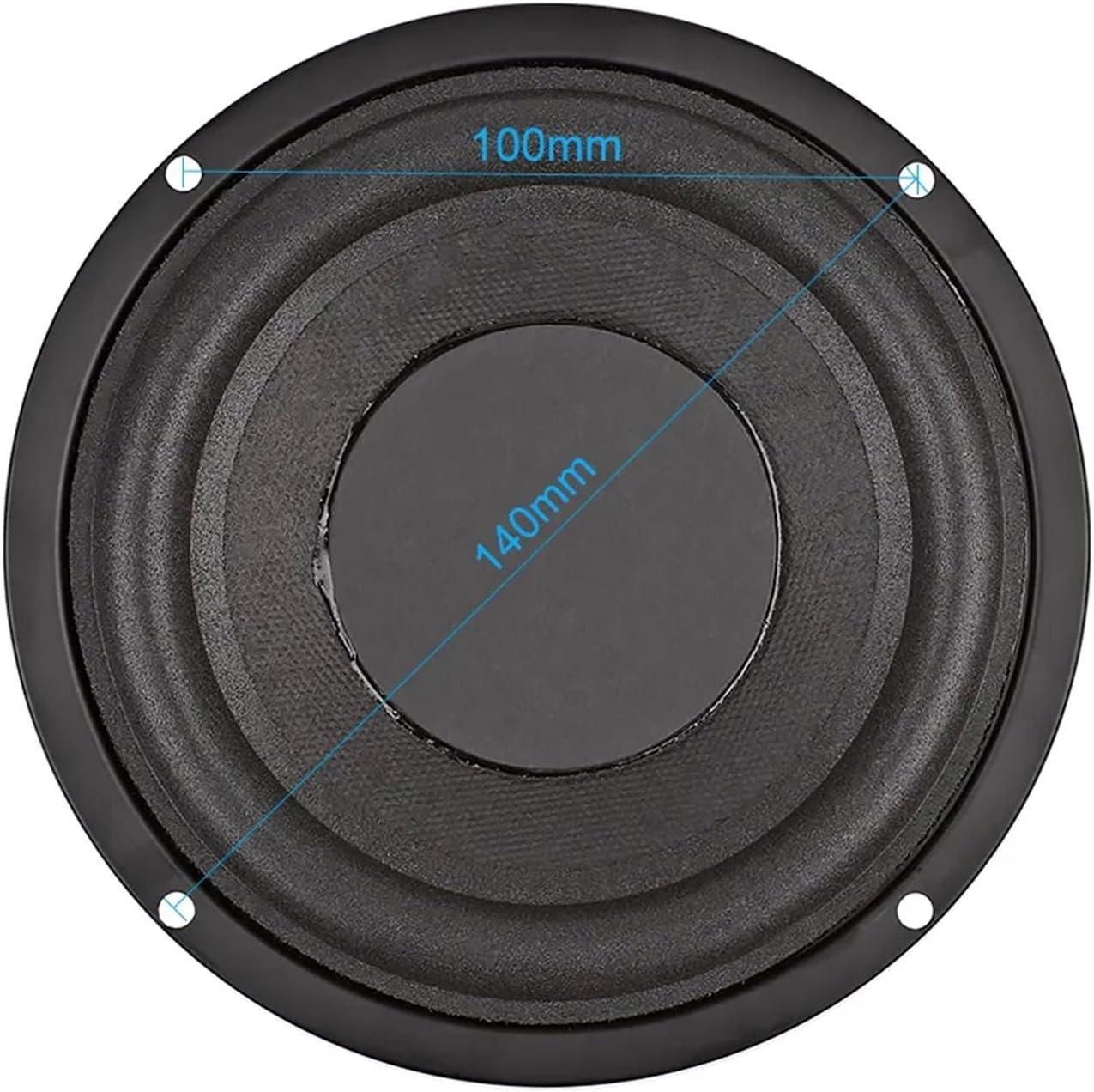 1Pcs 5.25 Inch 100W Subwoofer Speaker 4 8 Ohm Audio Speaker Super Bass HiFi Loudspeaker for 5.1 Subwoofer 66Hz-3.2KHz(4 Ohm Speaker)