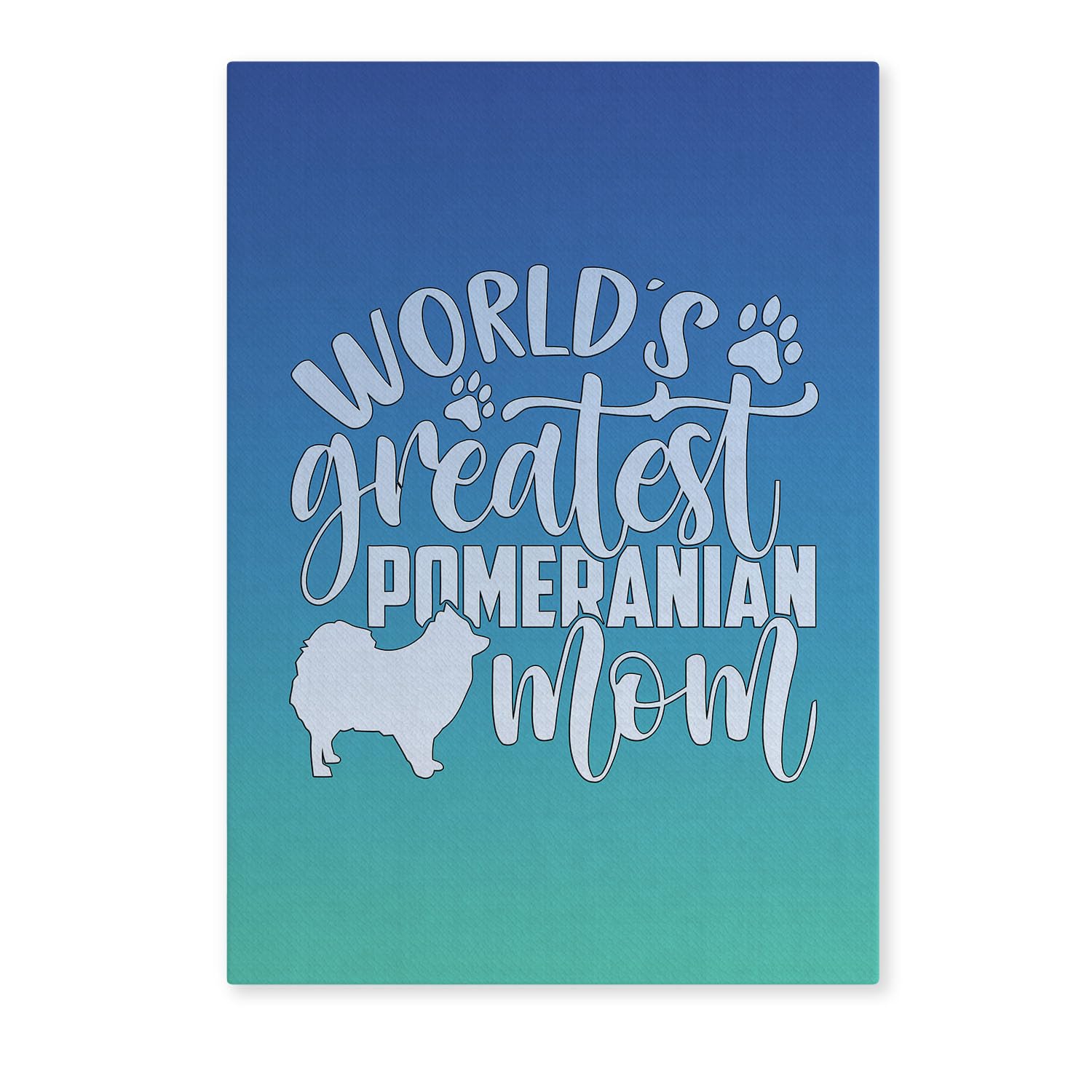 World'S Greatest Pomeranian Mom Wrapped Canvas Poster Prints for Pomeranian Mom Pom Dog Mother's Day Mommy Mama Gifts Idea Funny Jokes Merch Art Wall Decoration - 005