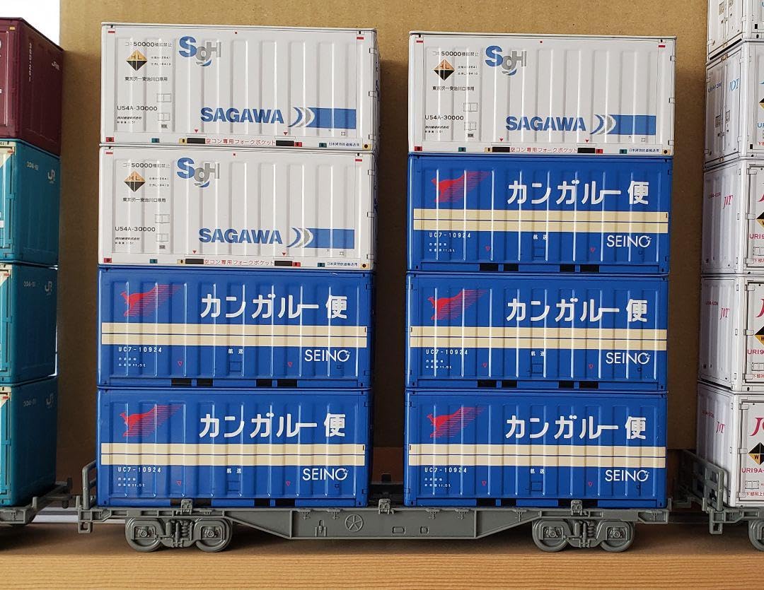 コンテナ貨車 まとめ売り コキ50000,104,106 TOMIXコキ104/106貨物コンテナセット中古 現金のみ 中古 A】2730