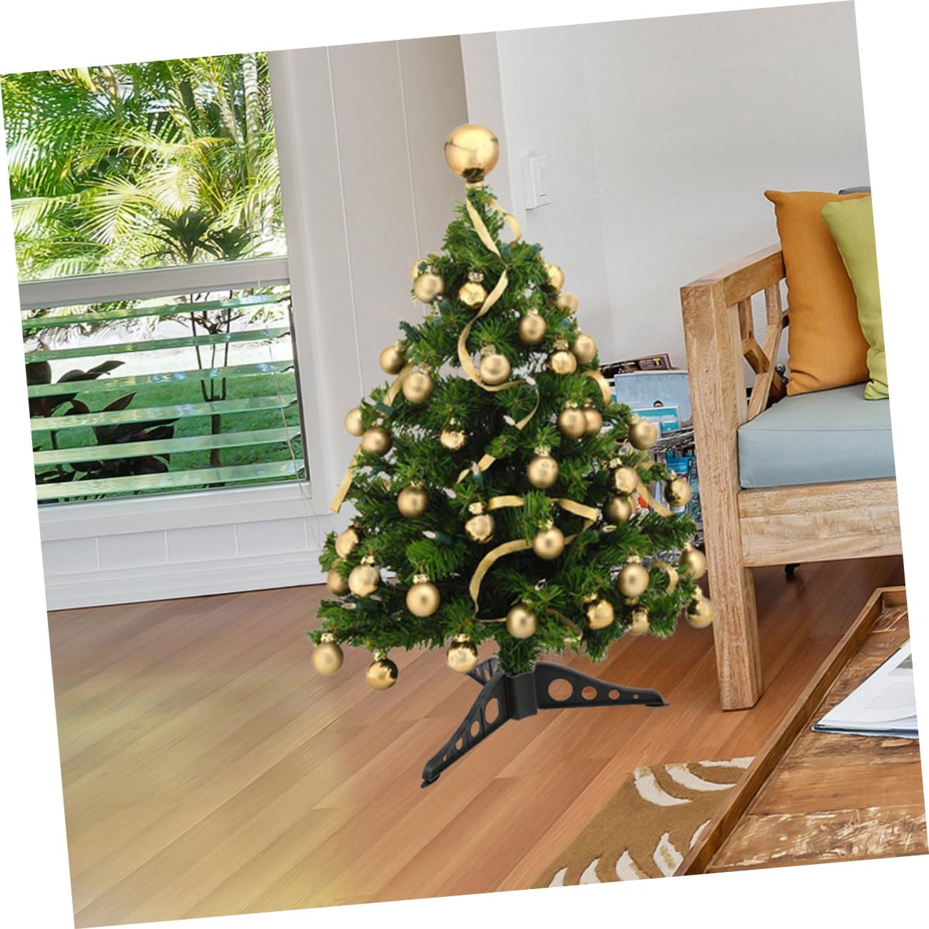 Cabilock 10pcs Christmas Tree Stand Base Sturdy Pole Support for Artificial Trees Simple Assembly Sleek Design for Holiday Decor