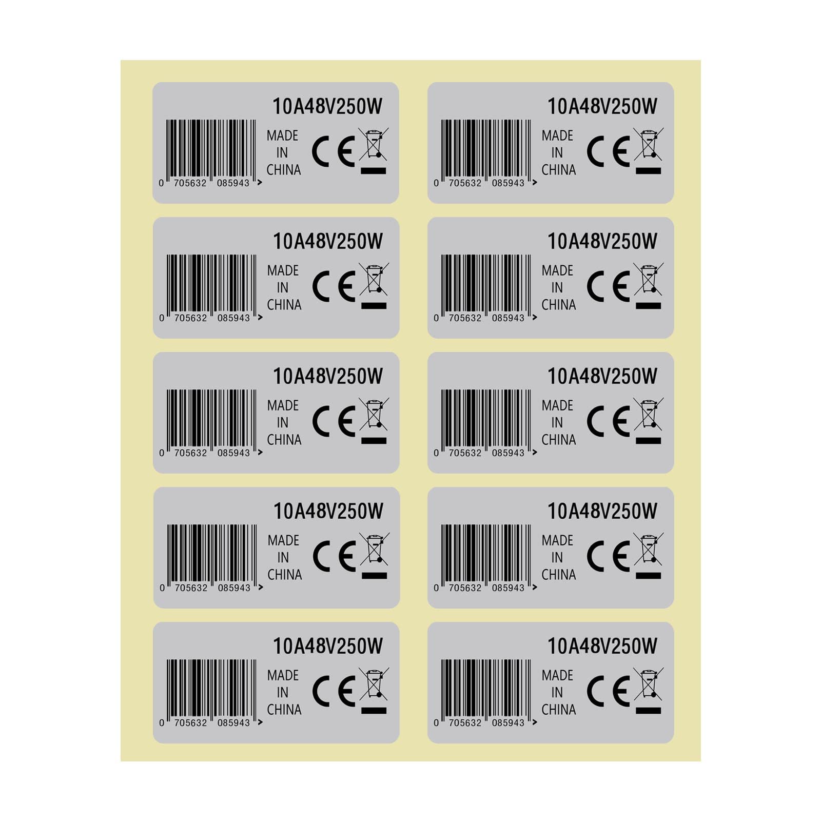 OTOTEC Naklejka na silnik z napędem środkowym, 10 A, 48 V, 250 W, srebrna, winylowa, wodoodporna, kryształowa, nowoczesna, okrągła, na zewnątrz, kompatybilna z Bafang, naklejka na silnik roweru