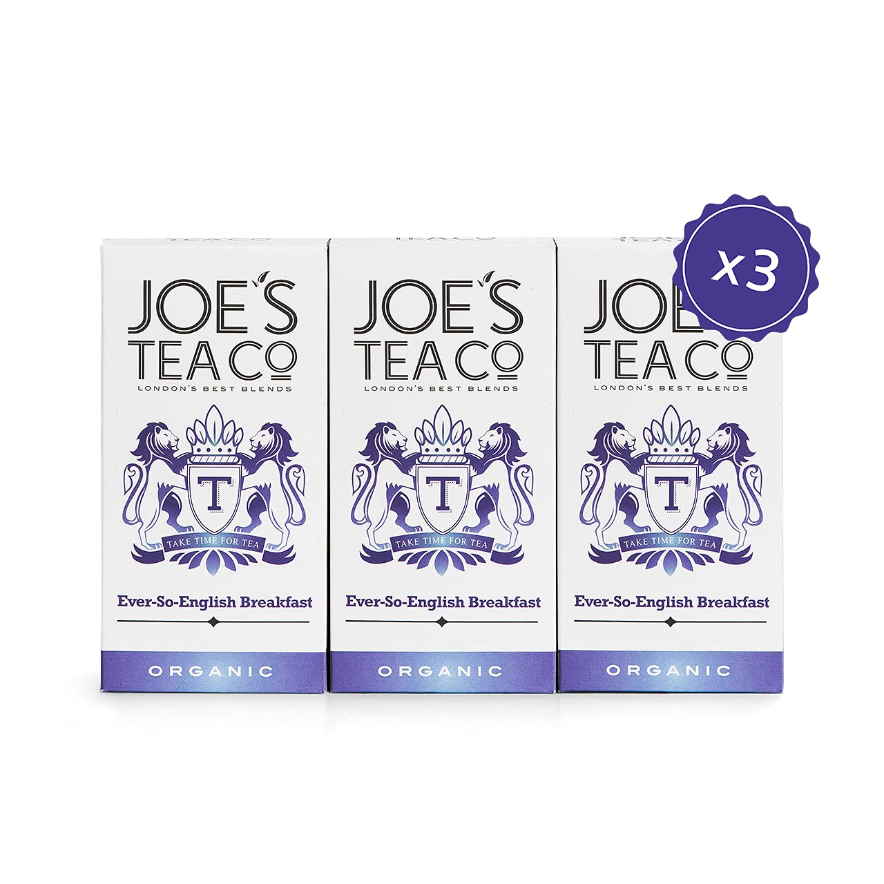 Joe's Tea Co. Ever-So-English Breakfast (3x15ct) - Organic Black Tea