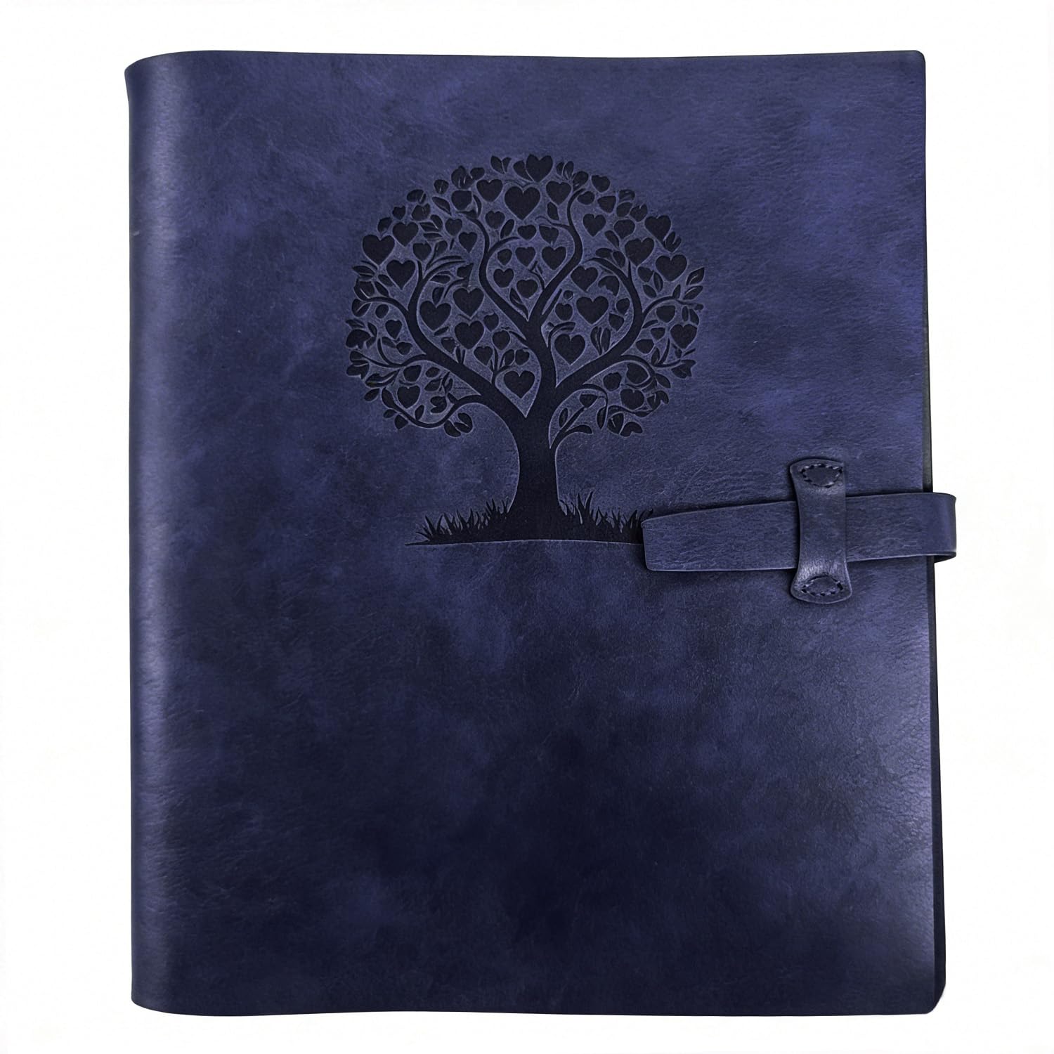 Album photo pour 120 photos 10x15 en cuir bleu personnalisable
