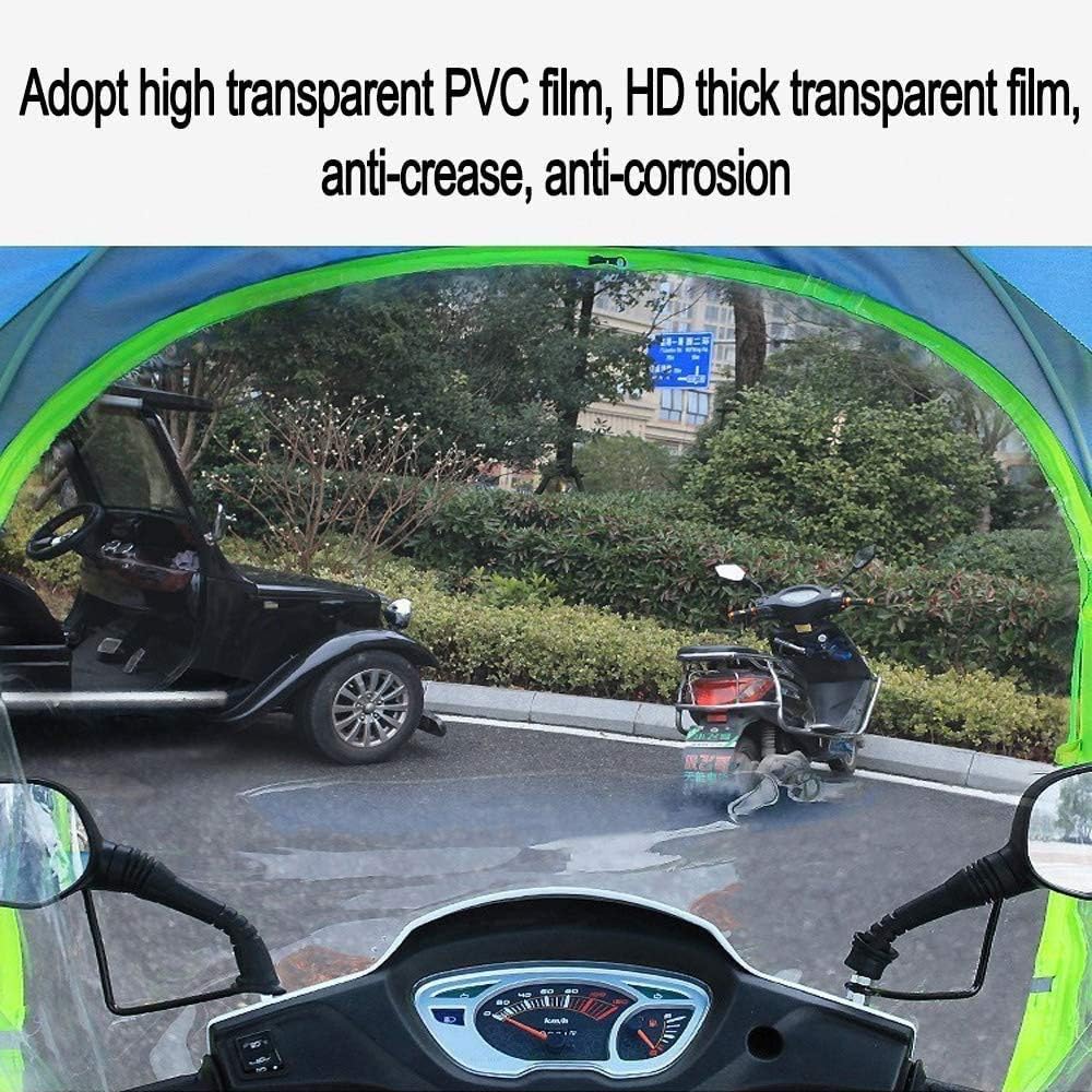 BLUEZY Universal Totalmente Cerrado Motor Scooter Paraguas Movilidad Sombrilla Cubierta de Lluvia Impermeable, Moto Scooter Parasol Protector De Lluvia B