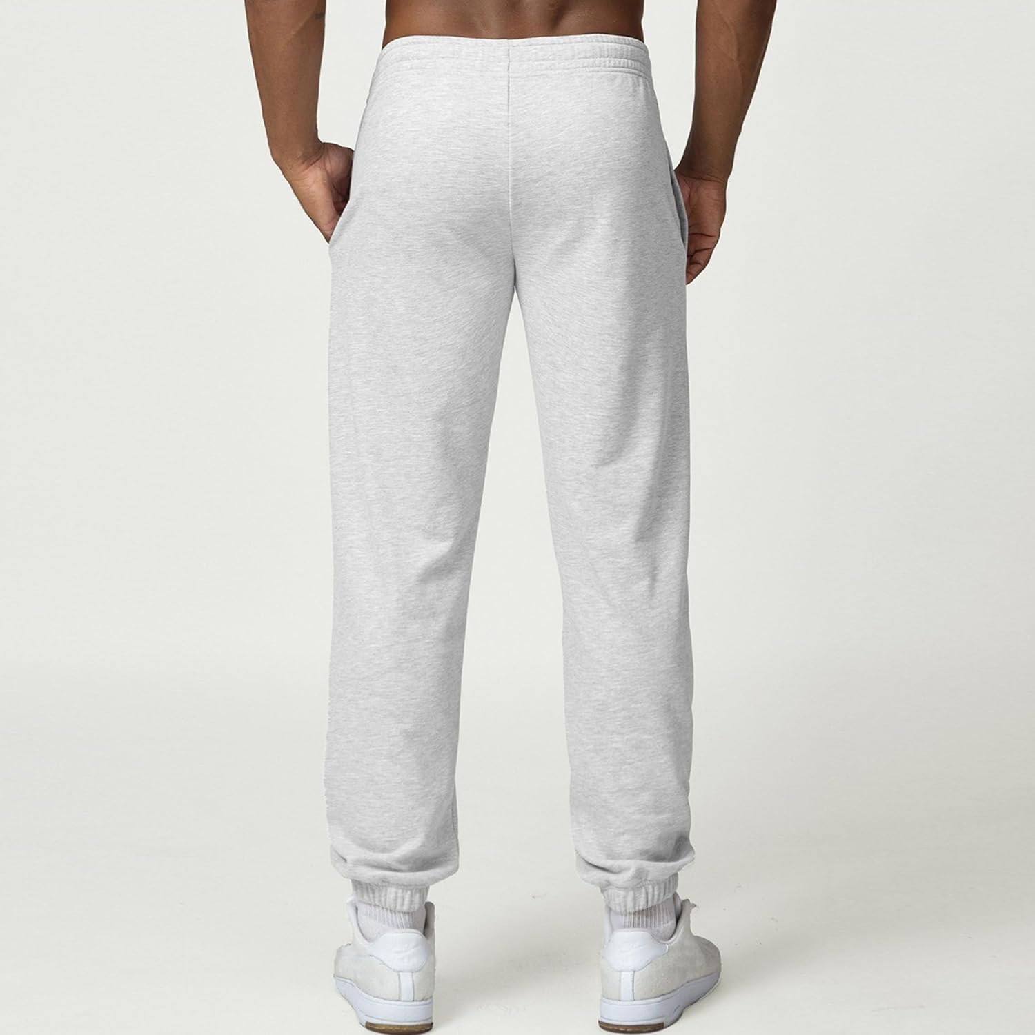 Men's Pants Running Joggers Loose Fit Home Gym Casual Sweatpants Elastic Waist Workout Trousers for Men