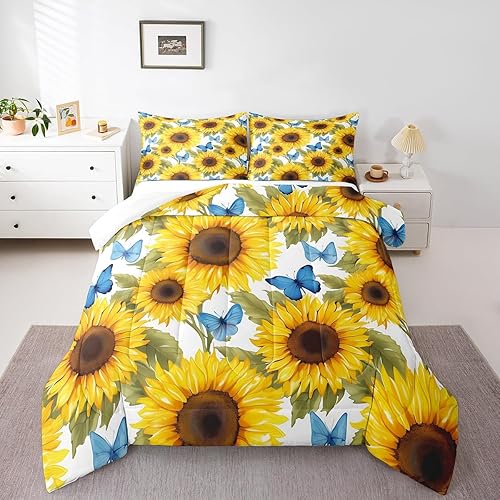 Miniatura 31 de Edredón de plumón de tortuga marina y verde azulado brillante, juego de ropa de cama tamaño Queen para niños y niños, juego de edredón de reptiles