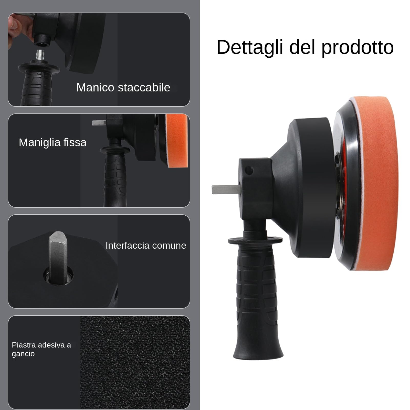 Lucidatrice Auto Elettrica Portatile Senza Fili Cerettatrice Tampone Regolabile Velocità Lucidatura Rotativa Pulizia Dettagli Accessorio Professionale Kit Completo Macchina Tampone | Per Veicoli