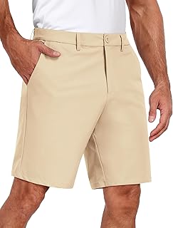 Mens Golf Dress Shorts Lightweight 7" Hiking Shorts Casual Summer Shorts with Pockets