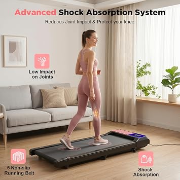 HCOIW Walking Pad Treadmill for HomeOffice, Portable Under Desk Treadmill | 3-in-1Foldable Walking Pad with Incline, Quiet,Remote, No Installation, Portable & EasyStorage for Home Office