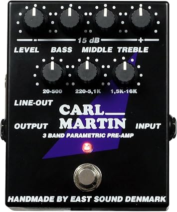 Carl Martin 3-Band Parametric Pre-Amp Pedal