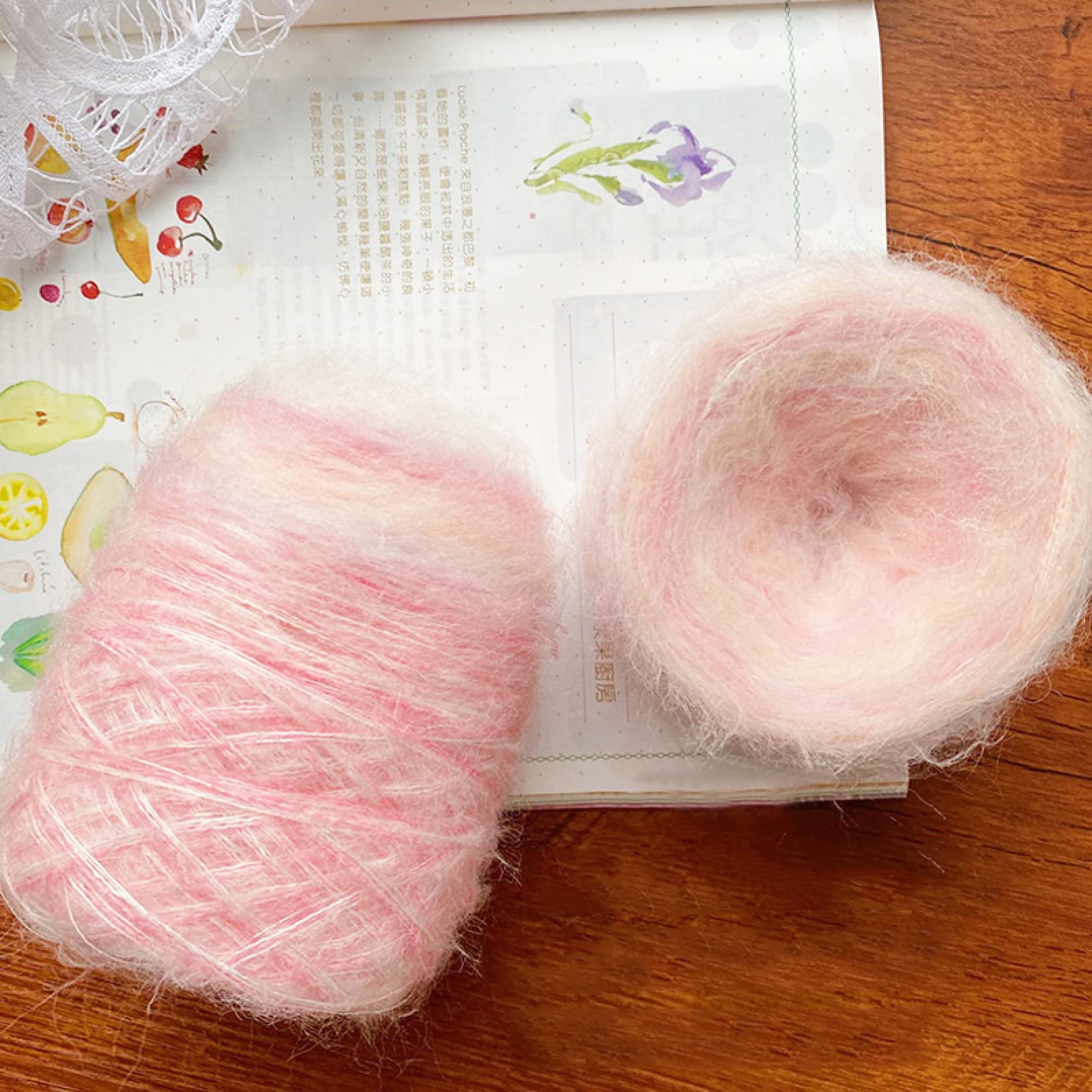50 G/Knäuel, Regenbogen-Wollgarn, Plüsch, Feine Wolle, Häkeln, Handstrickgarn Zum Selbermachen Für Pullover, Decke, Hautfreundlicher Faden,AX01,6PC