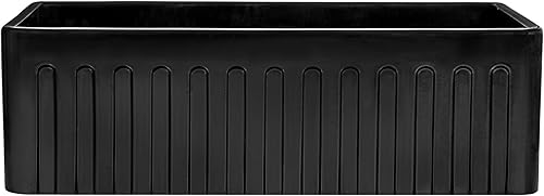 Miniatura 5 de Ruvati RVL2100BK - Fregadero de cocina reversible con delantal frontal de 30 x 20 pulgadas, color negro brillante