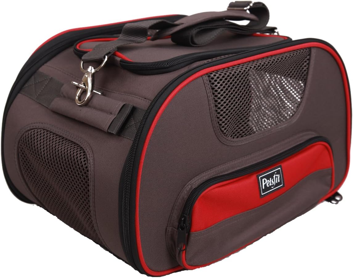 Petsfit 18x12x10 inches Foldable Carrier, Airline-Approved Pet Carrier Soft-Sided