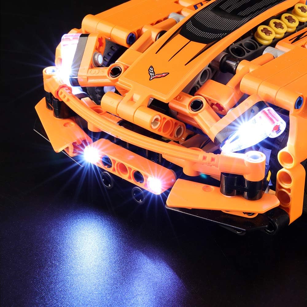 LIGHTAILING Light Set for (Technic Chevrolet Corvette ZR1) Building Blocks Model - Led Light kit Compatible with Lego 42093(NOT Included The Model)