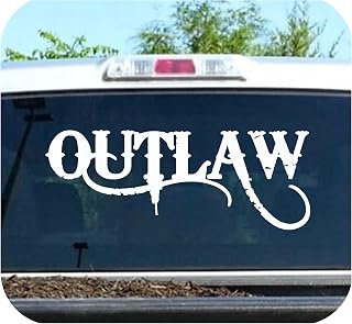 Outlaw Decal Sticker for Truck Window 26.50 Inch