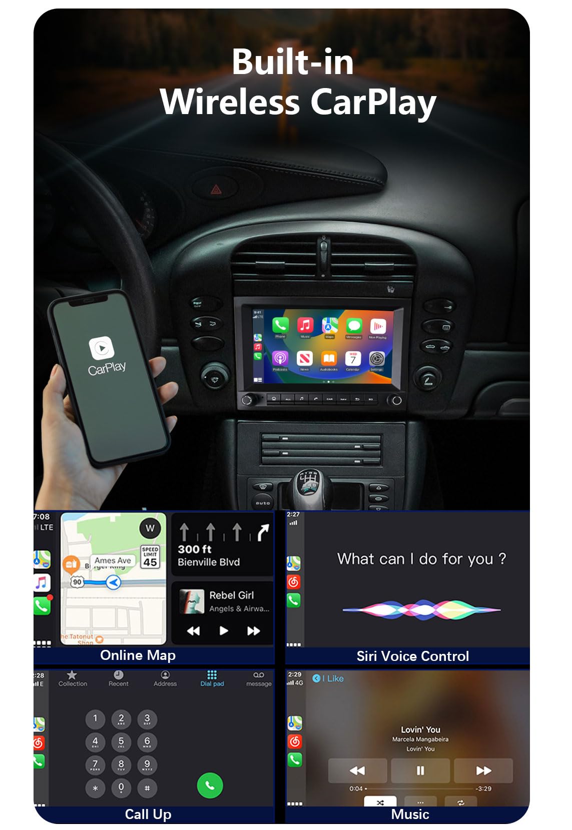 Amazon.com: 8581B 8core 4g+64g Car Radio Android 13 for 2003-2009
