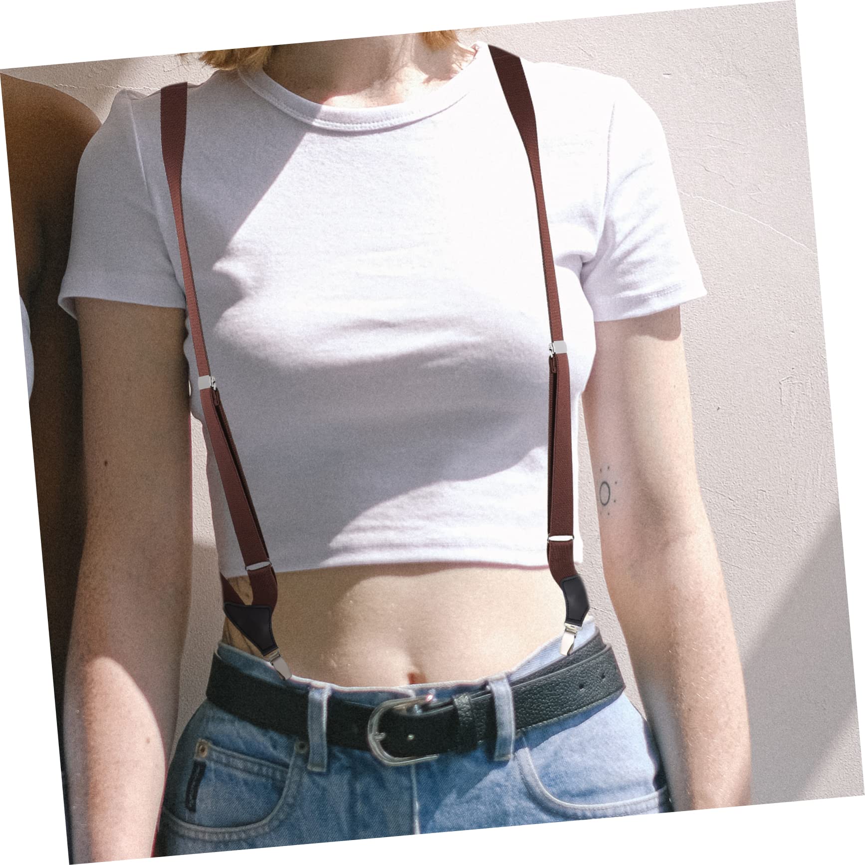GALPADA 3pièces Bretelles Élastiques Réglables Pour Hommes Et Femmes Clip Pratique Pour Pantalons Accessoire De Mode Et Confortable