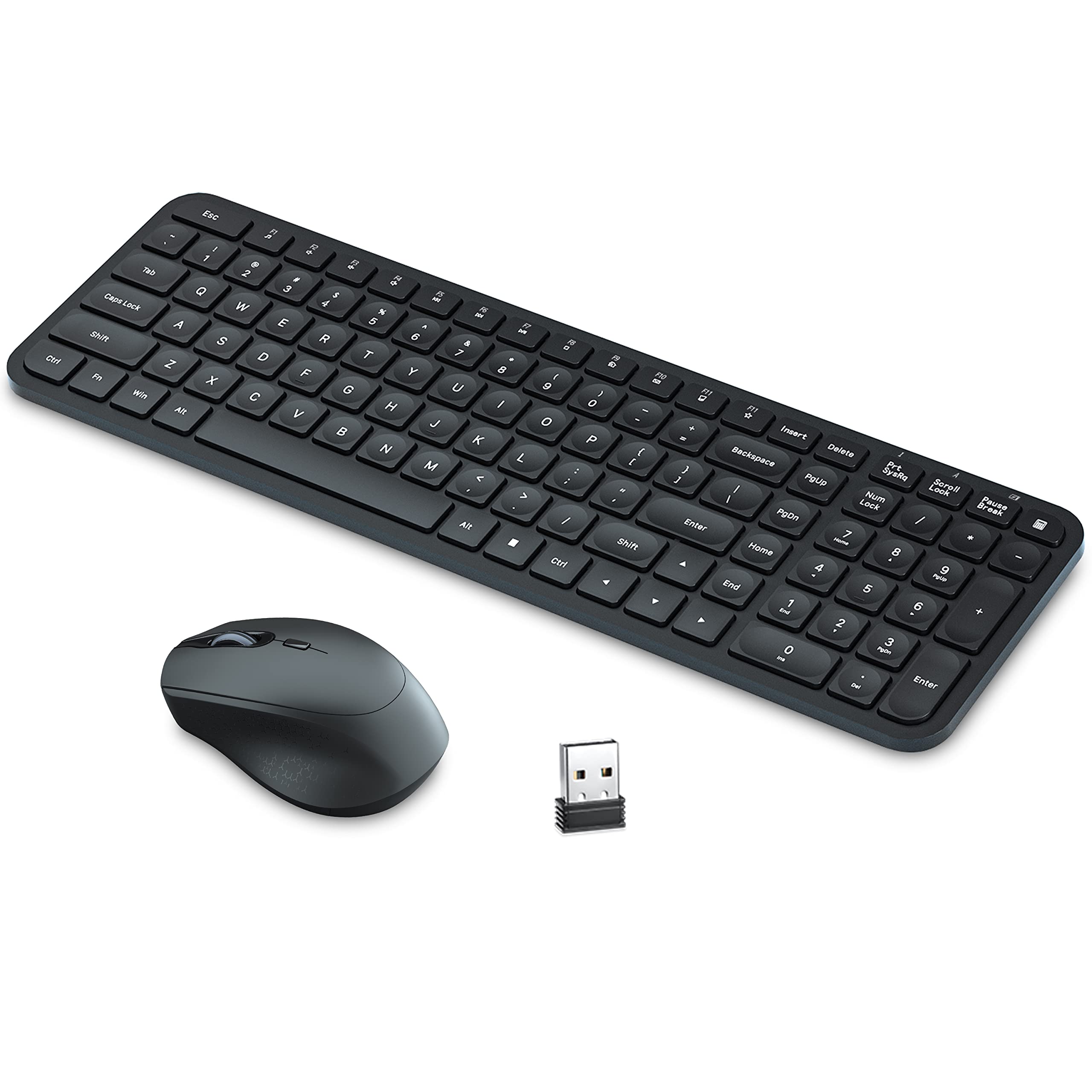 Buy Wireless Keyboard and Mouse Combo, TopMate 2.4G Ultra Slim Compact