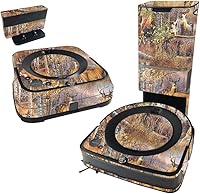 Vista 9 de MIGHTY SKINS Piel brillante con purpurina compatible con iRobot Roomba s9+ Vacuum y Braava Jet m6 Bundle – Negro Camo Protector de alto brillo