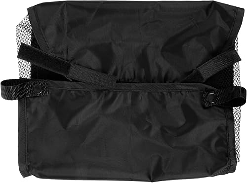 VOSAREA Cesta de almacenamiento para cochecito de bebé, organizador de silla de bebé, bolsa de red debajo de la cesta inferior, tela Oxford, negro,