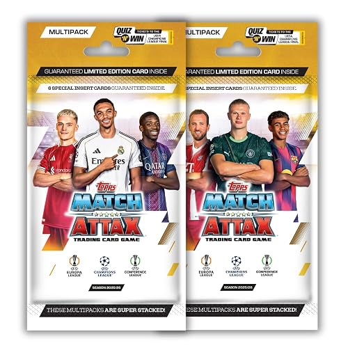Topps UEFA Champions League Match Attax 2025-26 Trading and Collectible Card Game (Multipack of 2)