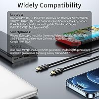 Vista 7 de ULT-WIIQ Cable USB C a USB C de 240 W de carga rápida PD 3.1 y USB C, cable de datos de 10 Gbps de transferencia de datos de alta velocidad, cable