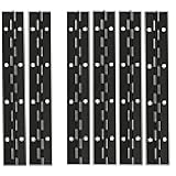 XHMAXE 6Pack 8Inch Piano Hinges, Black Piano Hinge,Stainless Steel 304 Continuous Folding Hinges for Doors, Cabinets, Window