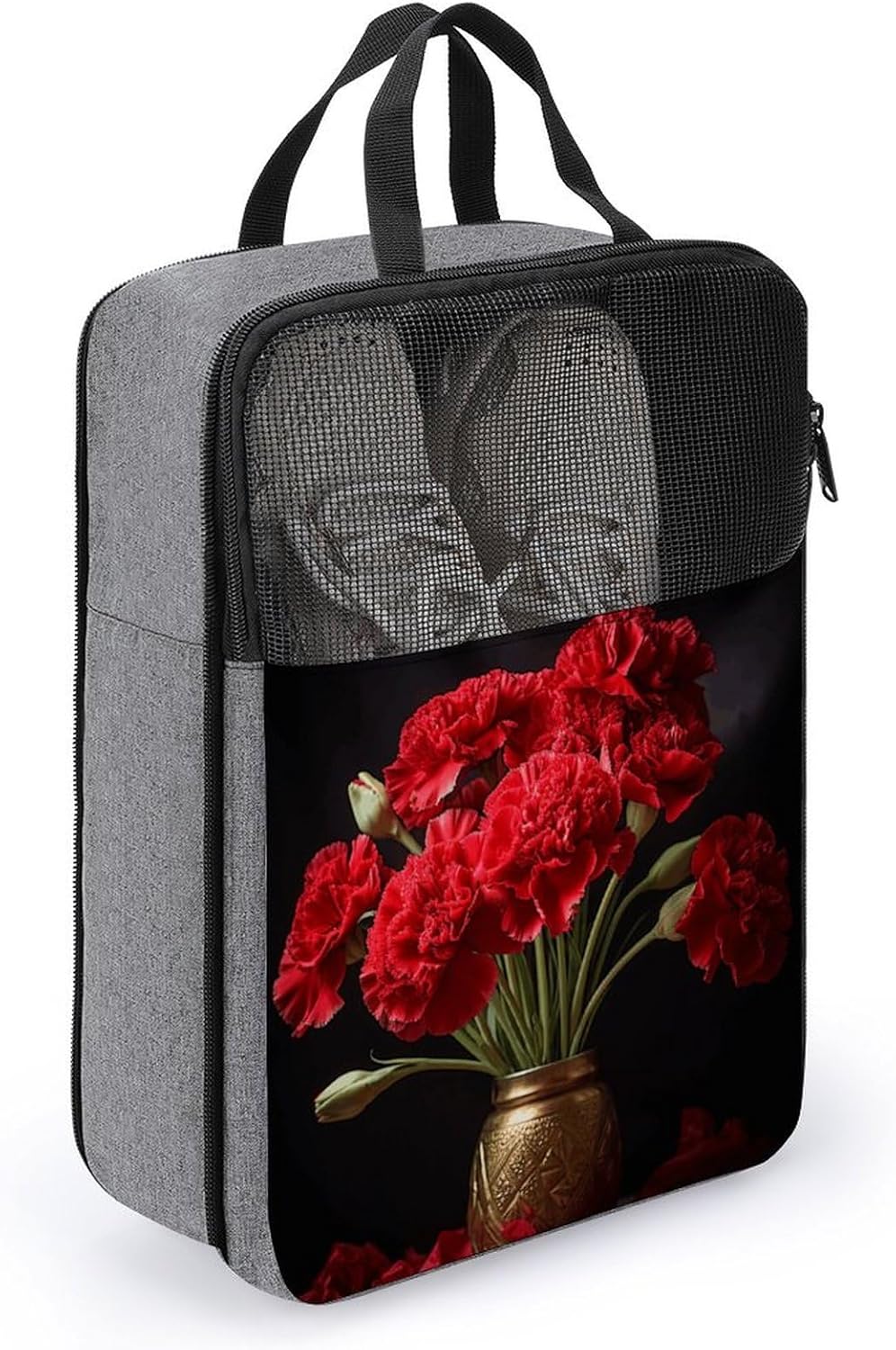 Shoe Bag, Romantic Carnation Printed Shoe Bag,storage Hanging Shoe Bag,bath Towel Storage Bag