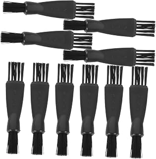 Electric Shaver Cleaning Brush Dual Head 10pcs Nylon Portable for Men | Black Sz-15, Business Use and Travel, Multifunctional Tool for Trimmer and Razor Maintenance