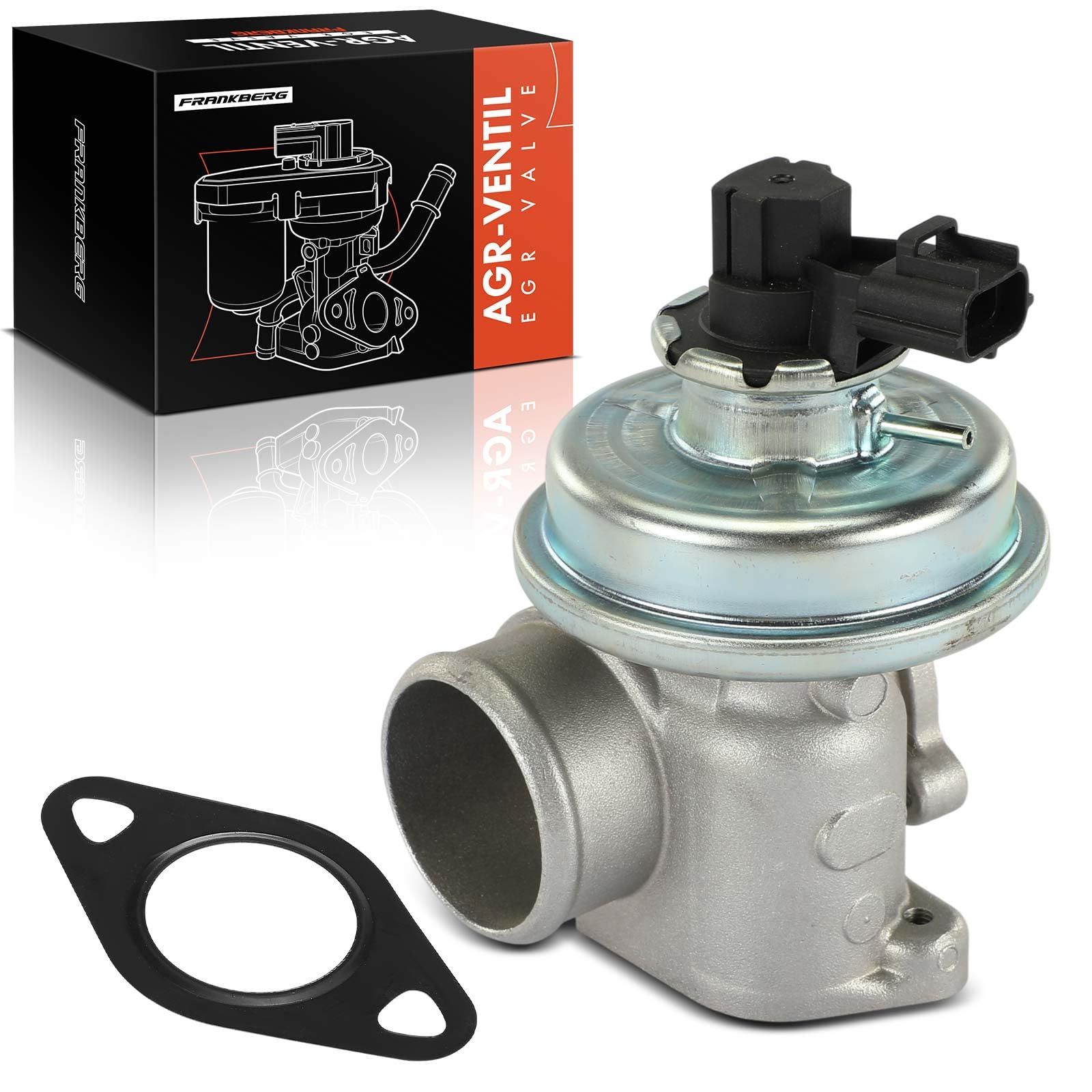 Frankberg Válvula EGR de 3 Polos 3C1Q9D475AA | Compatible con: Mondeo III Berlina B4Y, Mondeo III B5Y, Caja de tránsito FA, Plataforma/chasis Transit FM FN